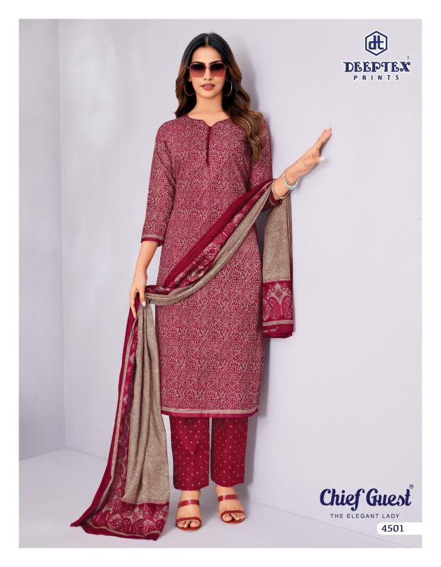 Deeptex chief guest vol 45 cotton dress material wholesale jetpur gujarat